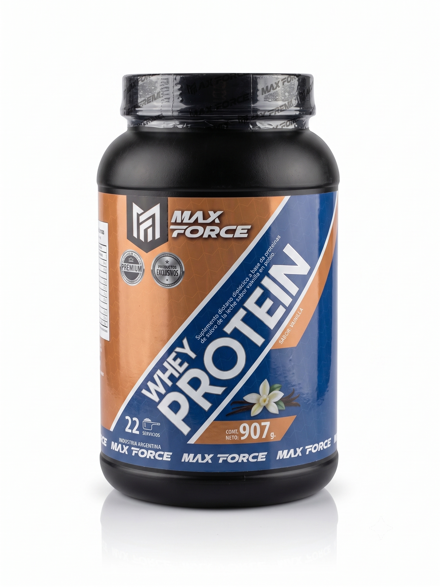 Proteína de suero de leche concentrada 1kg Max Force - Whey Protein