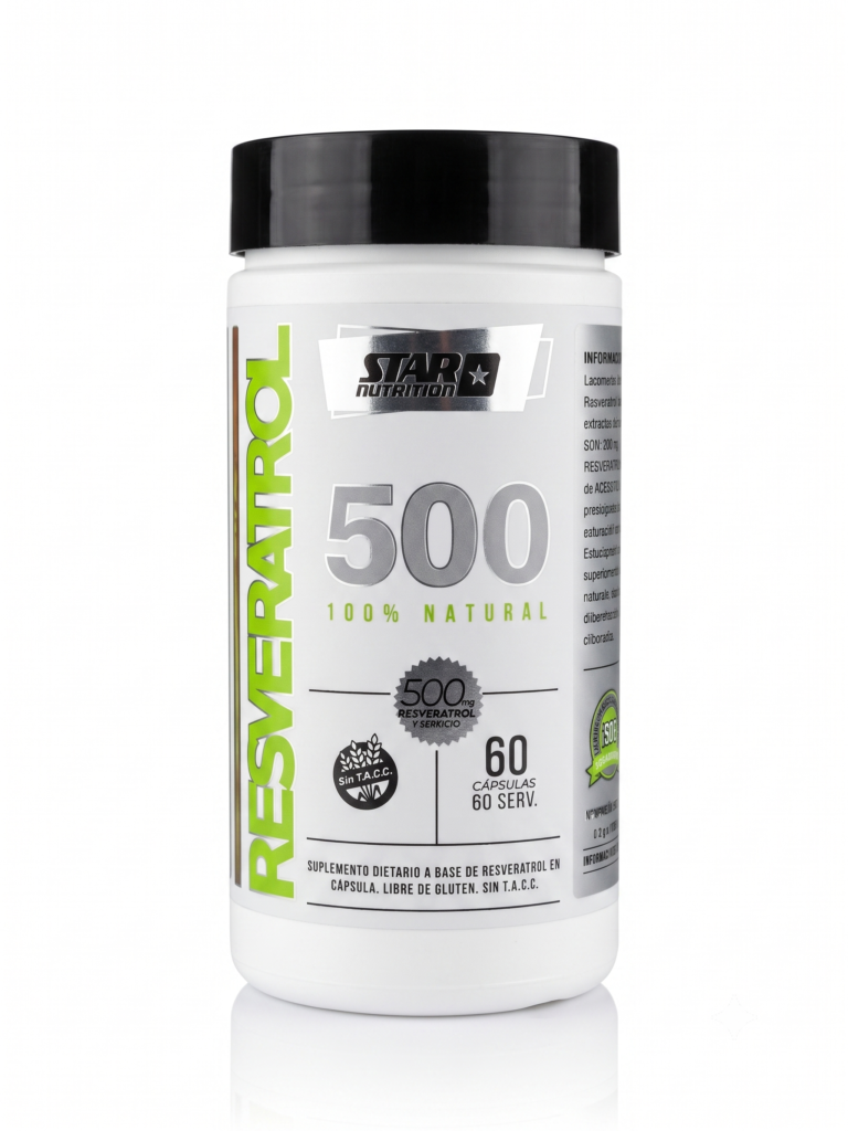 Antioxidante antiinflamatorio - anti envejecimiento celular Star Nutrition - Resveratrol 500