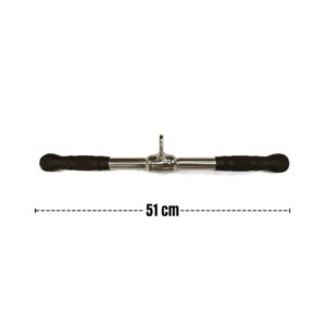 Barra recta para triceps regulable con empuñadura