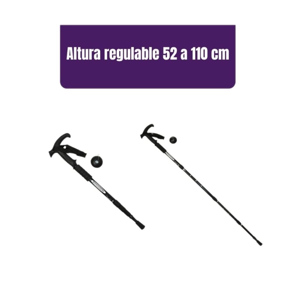 Baston de trekking aluminio extensible