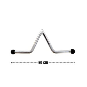 Barra en V cromada macizas para biceps y triceps