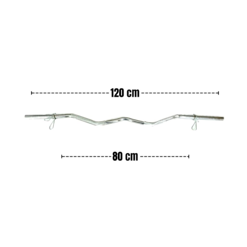 Barra EZ cromada 1.20mt