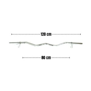 Barra EZ cromada 1.20mt
