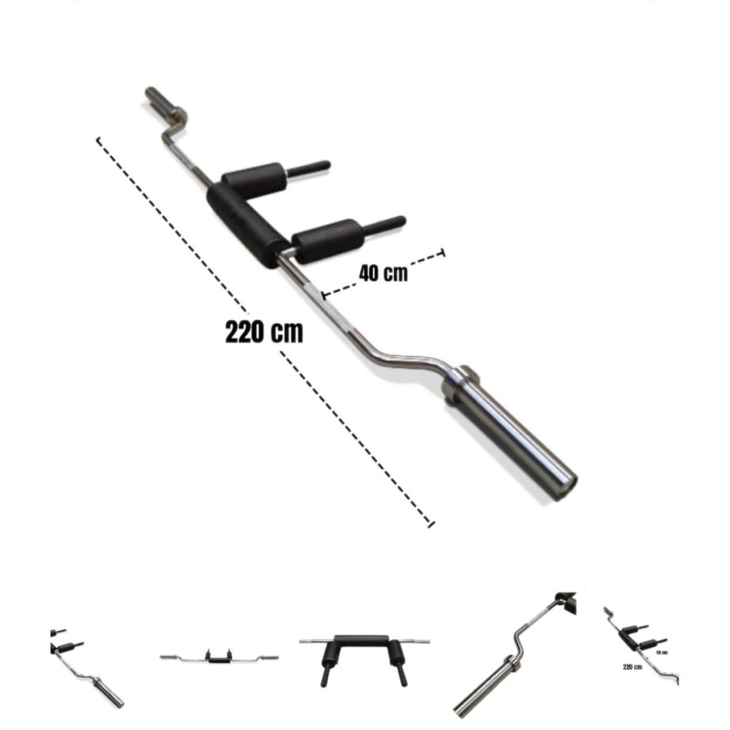 Barra olimpica con rodamientos para sentadillas - safety squat bar