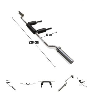 Barra olimpica con rodamientos para sentadillas - safety squat bar