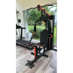 Multigimnasio con 75 kg de pesas con banco Scott – Multigym
