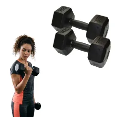 Mancuernas hexagonal pvc 4kg