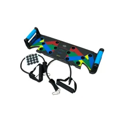 Rack power push up – Board fitness – con bandas elásticas